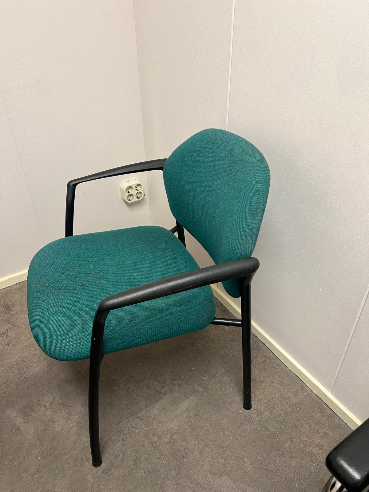 4 Groene Bureaustoelen met Armleuningen, Ophalen, Gebruikt, Overige kleuren, Vier