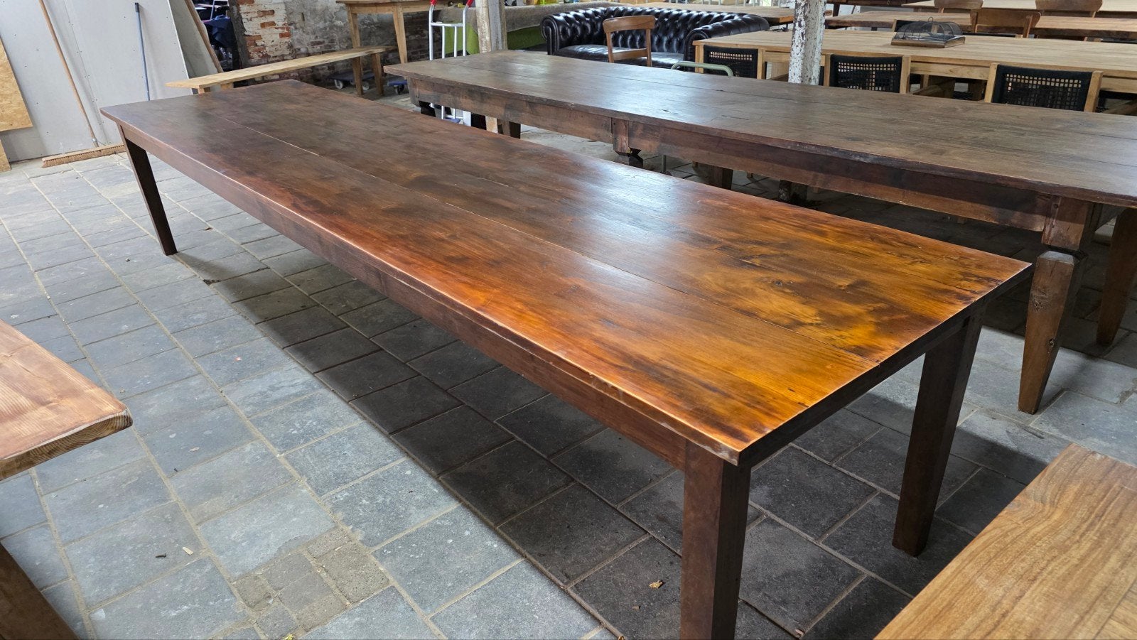 400 cm lange kloostertafel boerentafel kasteeltafel, Gebruikt, 200 cm of meer, Rechthoekig, 50 tot 100 cm