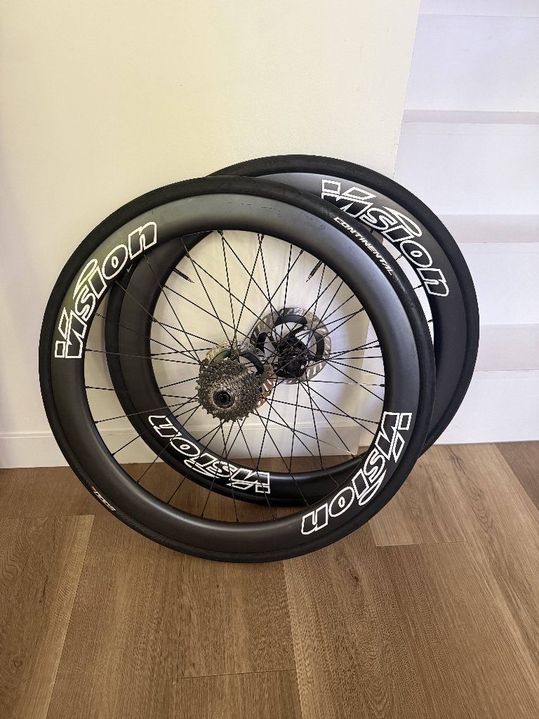 Vision SC55 Carbon Disc Wielset – Tubeless Ready–Topstaat, Fietsen en Brommers, Ophalen of Verzenden, Zo goed als nieuw, Carbon