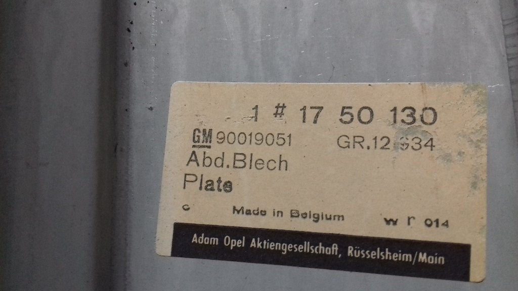 OPEL MANTA A  DORPELS PLAATWERK. KADETT C spoorstang eind, Auto-onderdelen, Ophalen of Verzenden, Nieuw, Opel, Spatbord