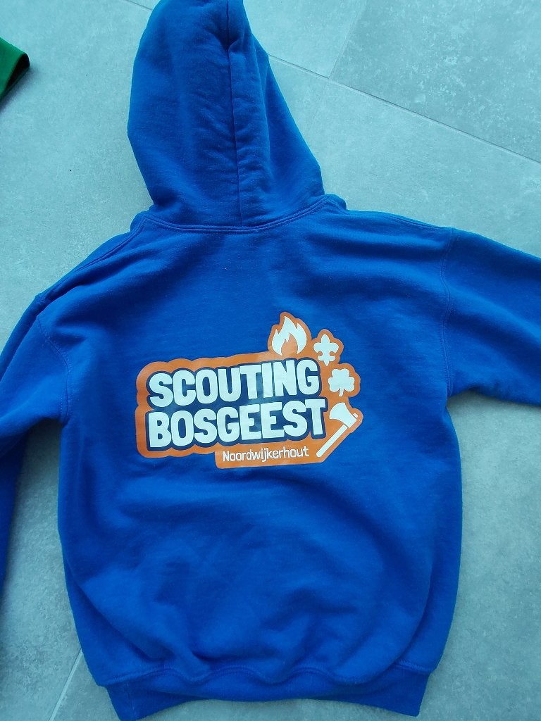 Scouting bosgeest sweater, Ophalen of Verzenden, Zo goed als nieuw, Embleem, Speld of Insigne