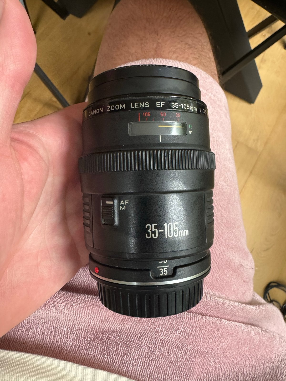 Canon EF 35-105mm f/3.5-4.5 zoomlens met Luxon skylight filt, Gebruikt, Canon, Autofocus, Ophalen of Verzenden