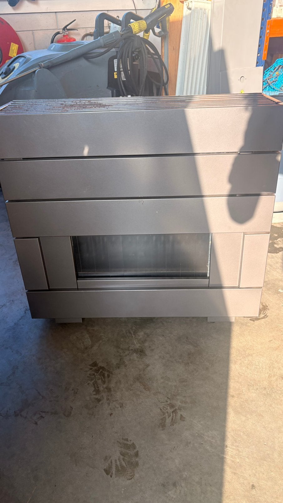 Kachel op propaan gas, Ophalen, Radiator, Minder dan 60 cm, Zo goed als nieuw