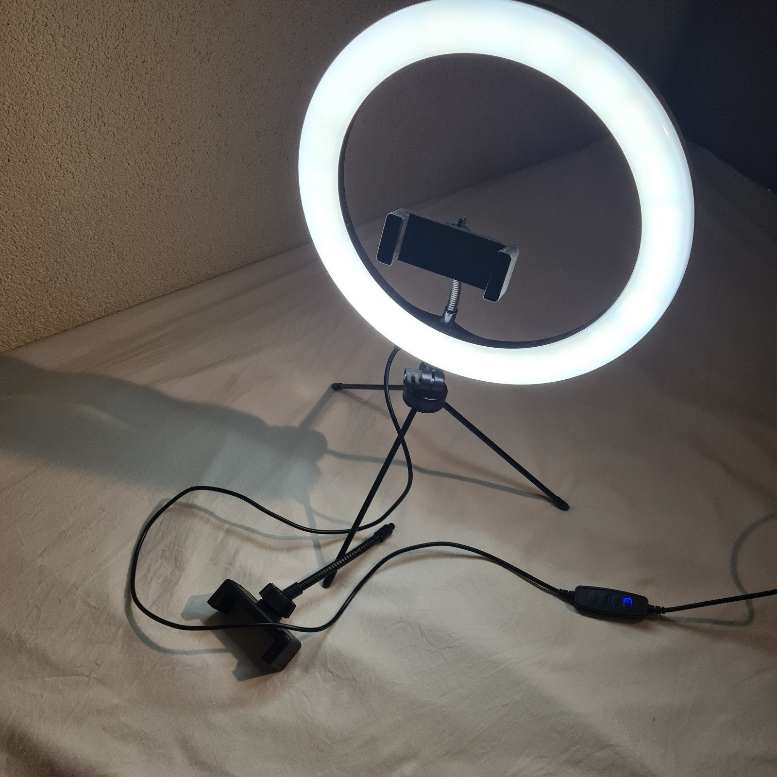 Ringlamp met statief en telefoonhouder, Ophalen of Verzenden