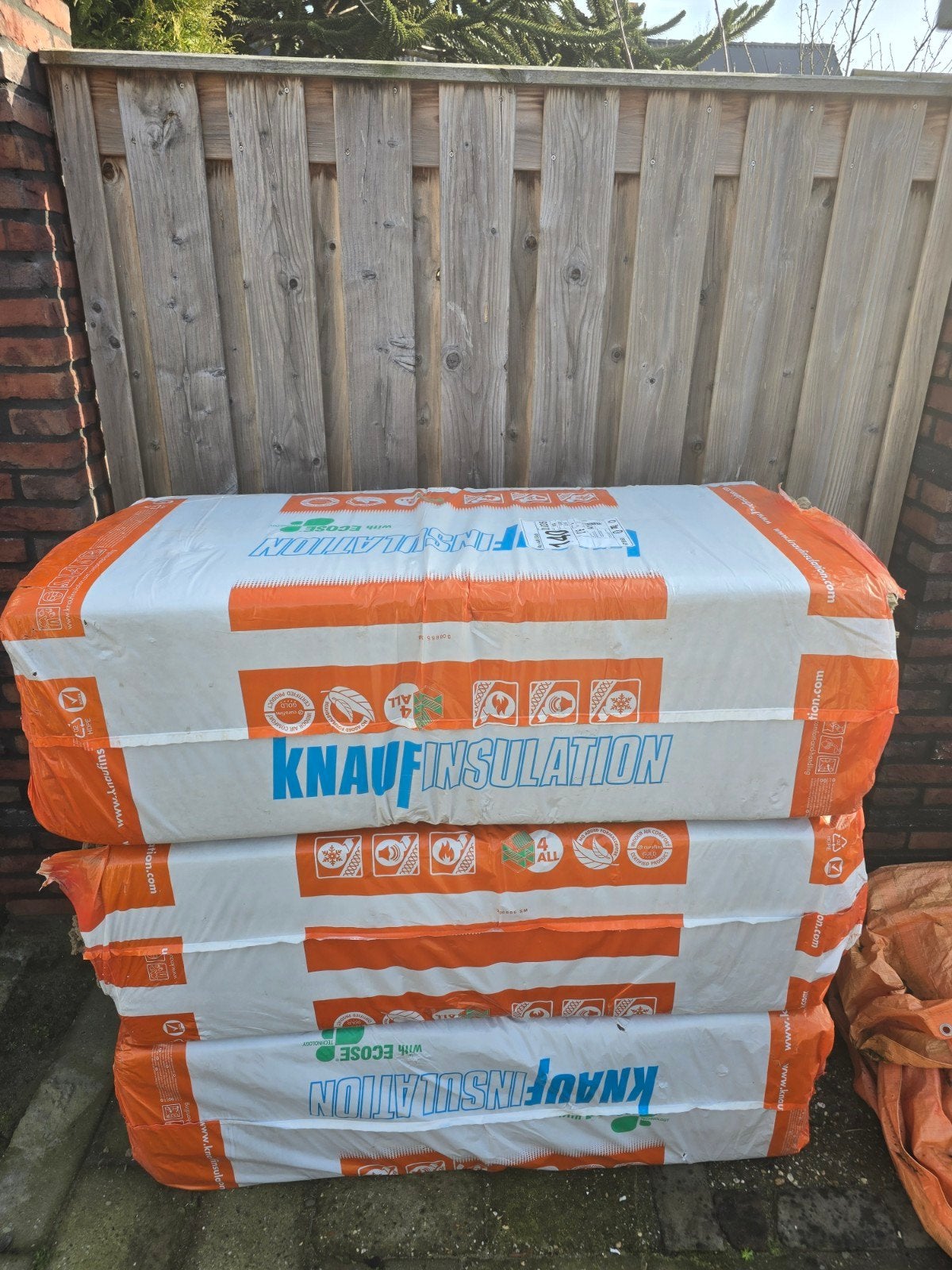 11 platen Knauf Rock4all 140mm Steenwol Isolatie RD waarde 4, Ophalen, Dakisolatie, 12 cm of meer, Nieuw