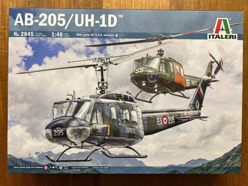 Italeri AB-205/UH-1D 1:48 bouwpakket - 2845, Italeri, Helikopter, Nieuw, Ophalen of Verzenden