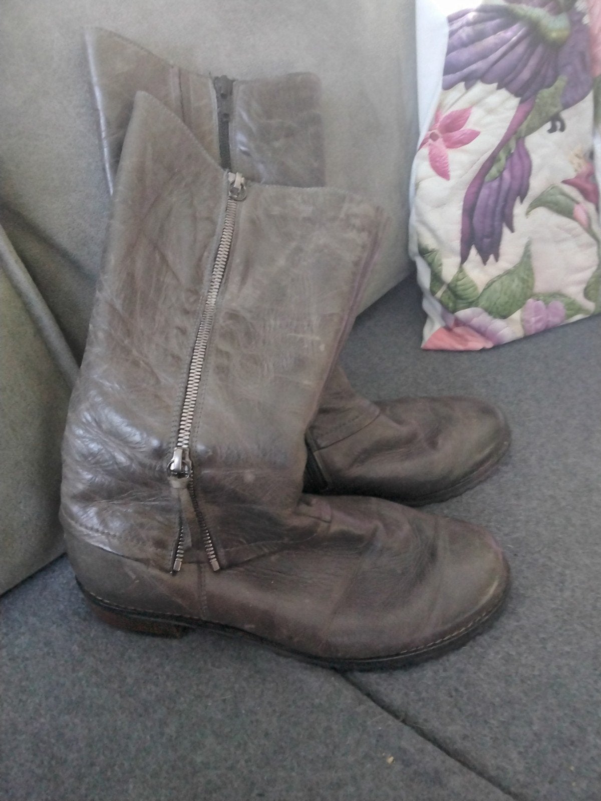 Hassia leren laars  schoen maat 5.5 is 38,5 kleur taupe, Hassia, Hoge laarzen, Overige kleuren, Ophalen of Verzenden