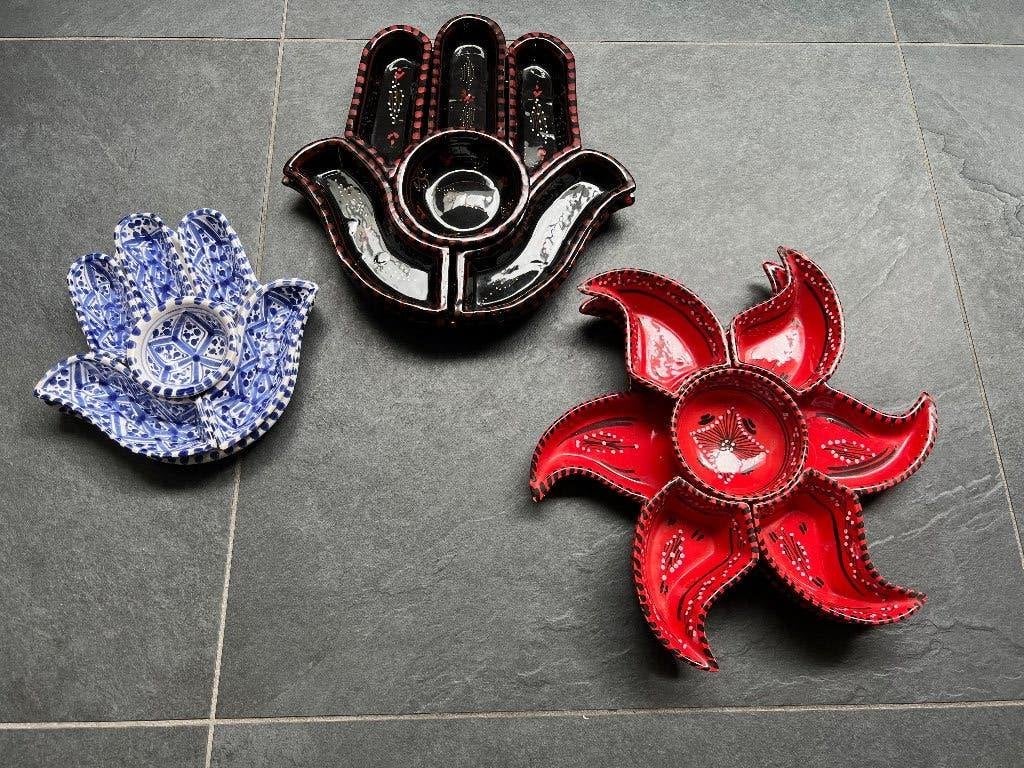 Marokkaanse schaal tapas hand van fatima fatma hamsa, Verburgt Vintage, Overige merken, Ophalen of Verzenden, Schipluidenlaan 20 5035KJ Tilburg