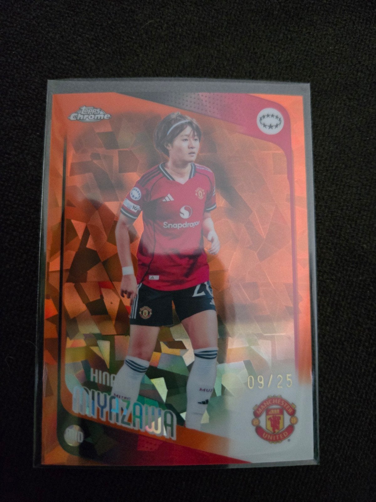 Hinata Miyazawa Orange /25 Topps Chrome Sapphire 2026, Verzamelen, Sportartikelen en Voetbal, Ophalen of Verzenden
