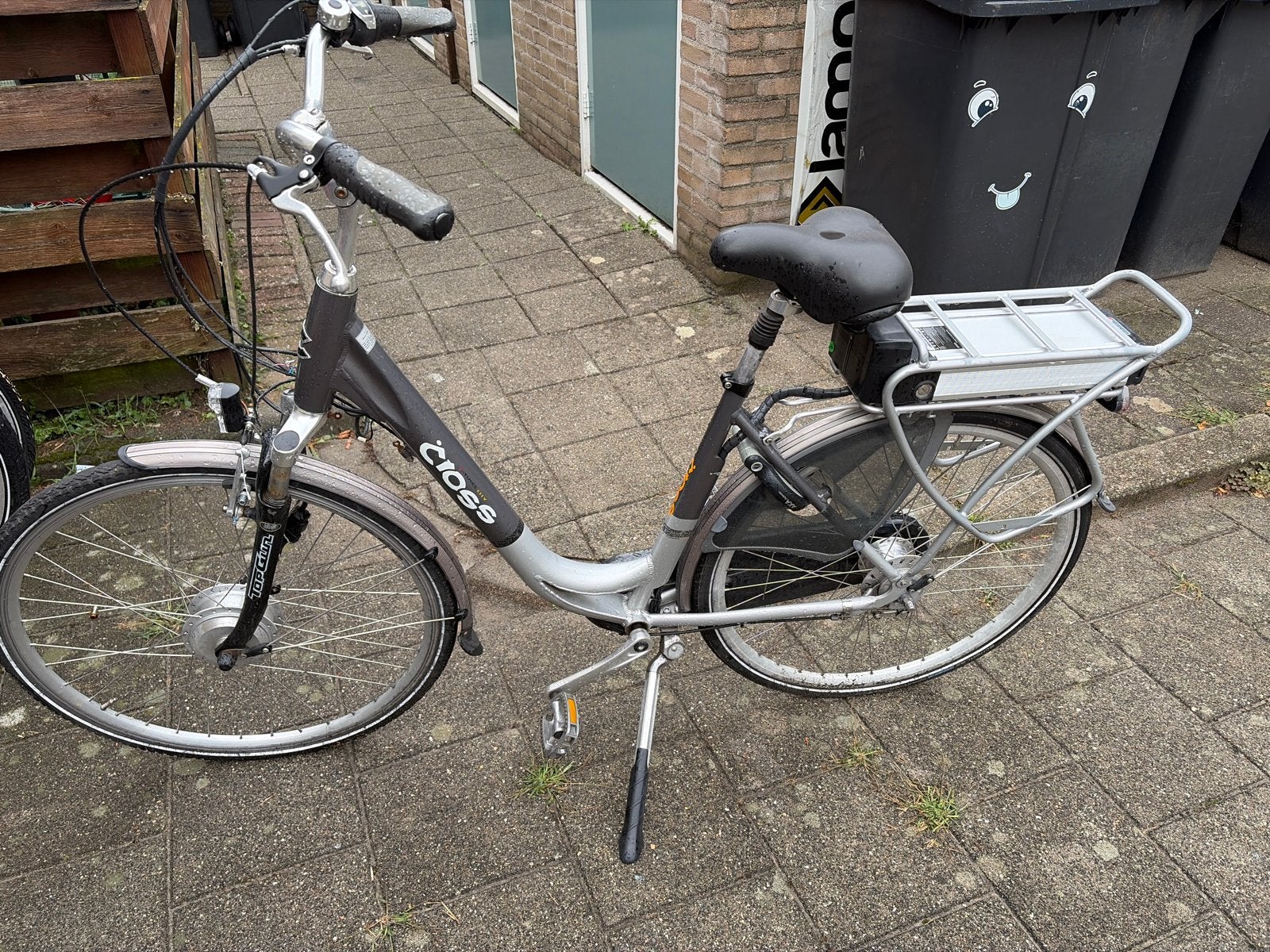 Cross elektrische fiets - Gebruikt, zonder display, Fietsen en Brommers, Elektrische fietsen, Gebruikt, 51 tot 55 cm, 30 tot 50 km per accu