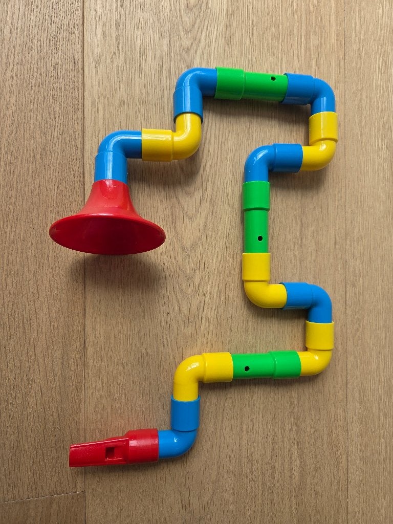 Constru Saxo: fluit om zelf in elkaar te zetten, Ophalen of Verzenden, Zo goed als nieuw, Puzzelen, Met geluid