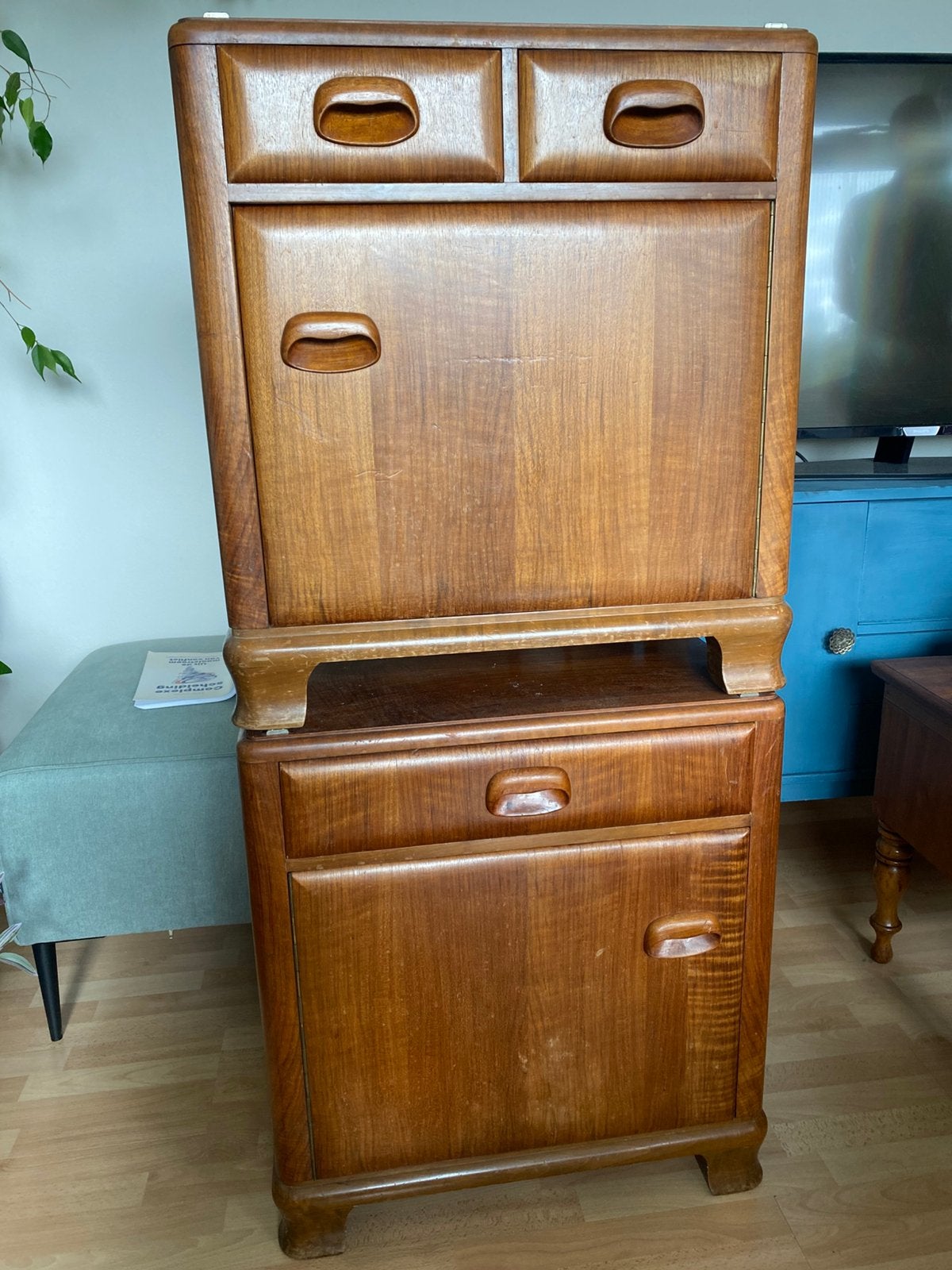 Vintage kastjes goede staat, Ophalen, Gebruikt, 1 of 2 laden, 50 tot 100 cm