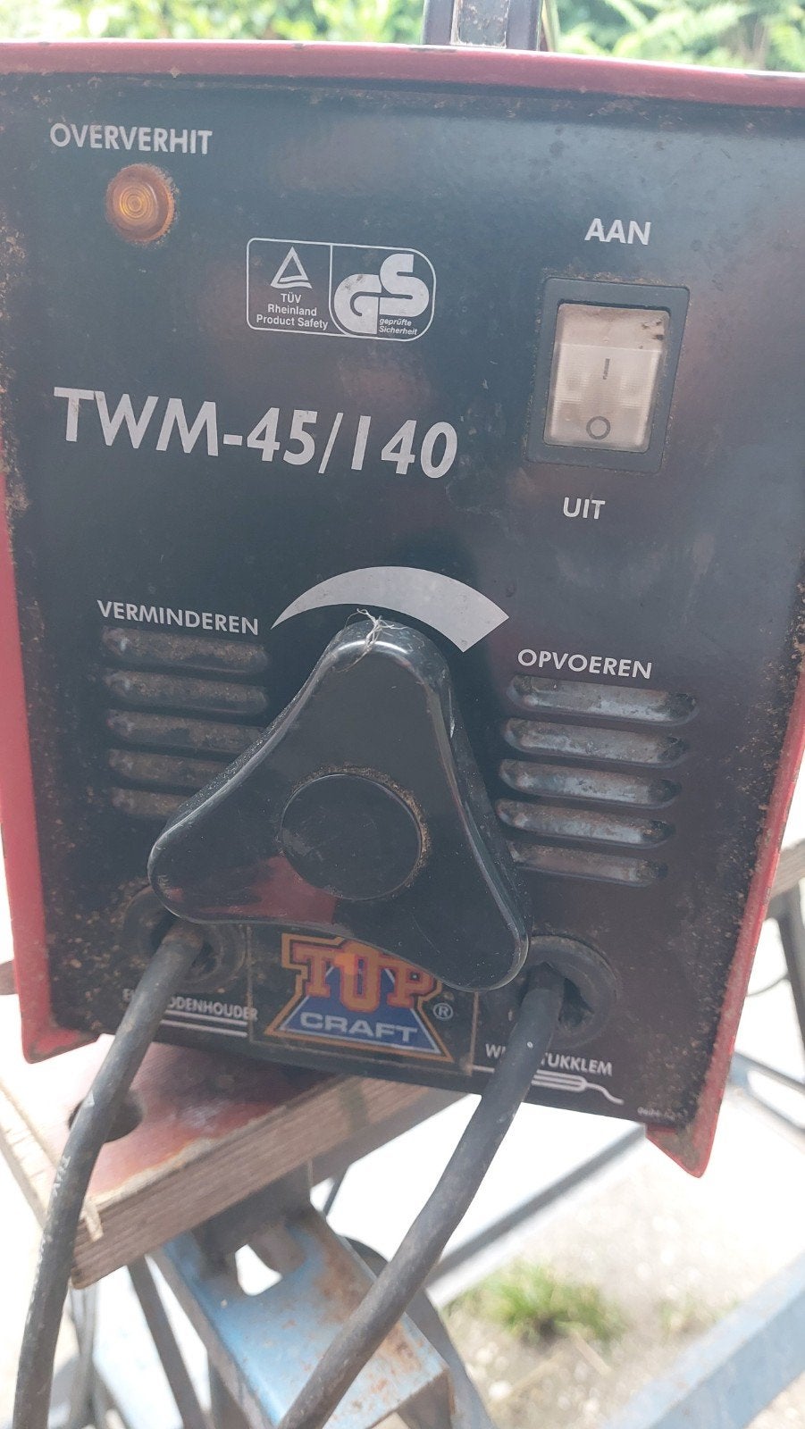 Topcraft TWM-45/140 Lasapparaat - Gebruikt, Doe-het-zelf en Verbouw, Gereedschap | Lasapparaten, Ophalen of Verzenden, Gebruikt