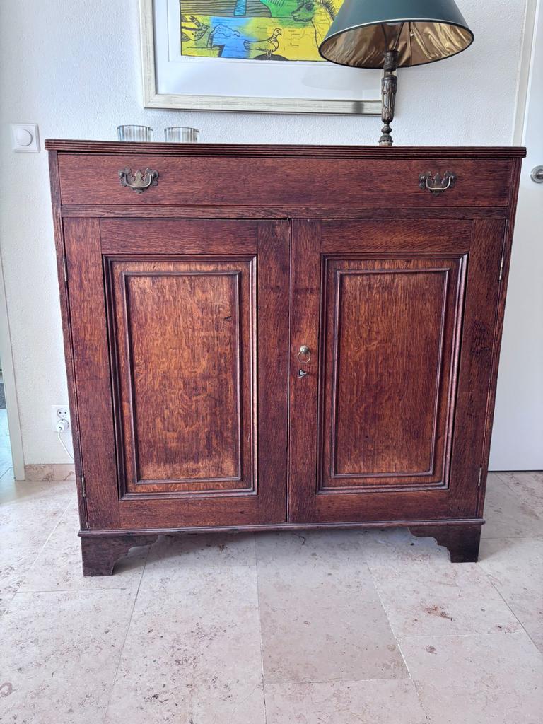 Antieke houten kast met lade, Antiek en Kunst, Antiek | Meubels | Kasten, Ophalen