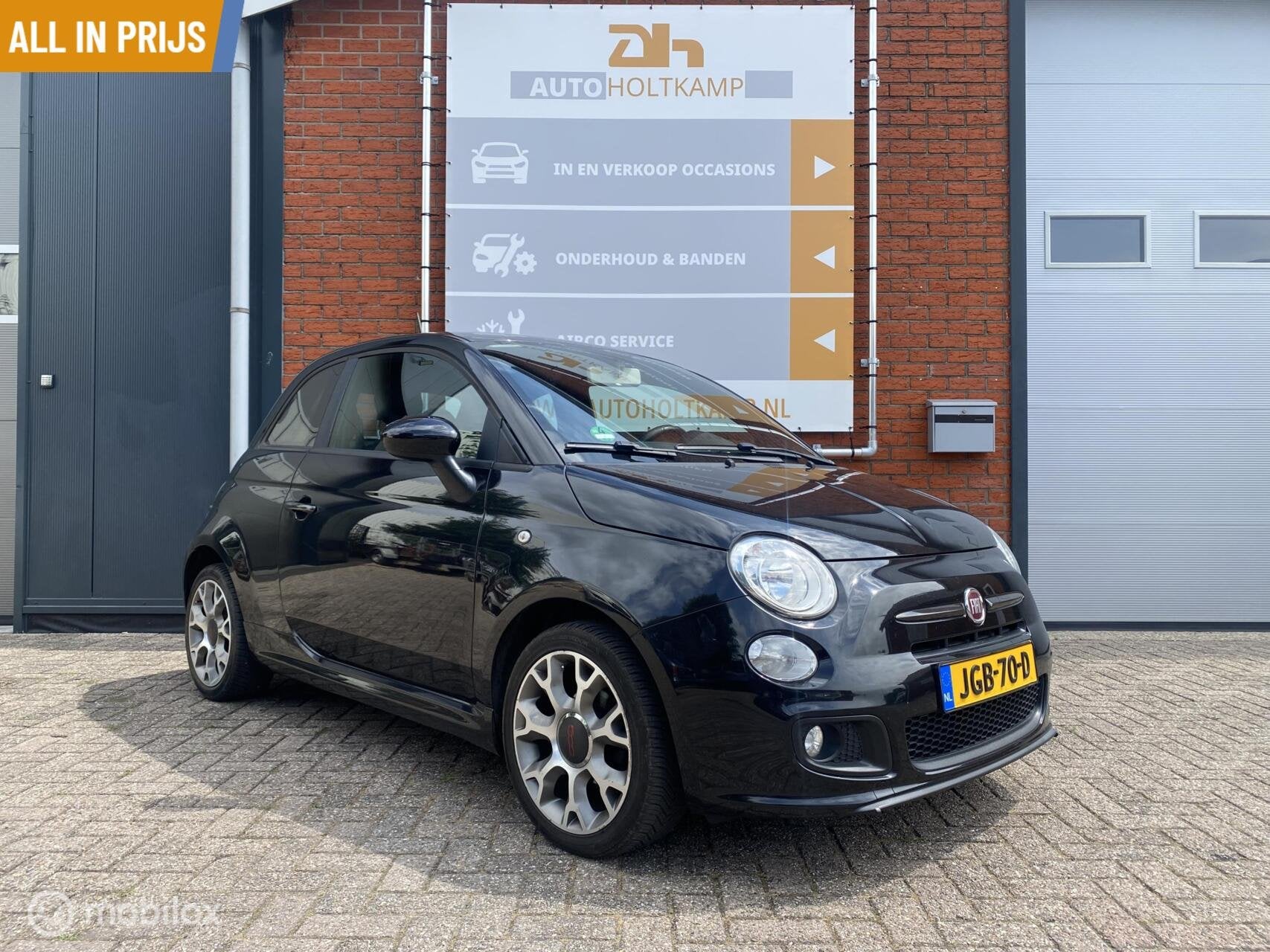Fiat 500S 1.2 SPORT CARPLAY AIRCO LM, Auto's, Euro 5, Gebruikt, 4 cilinders, 840 kg