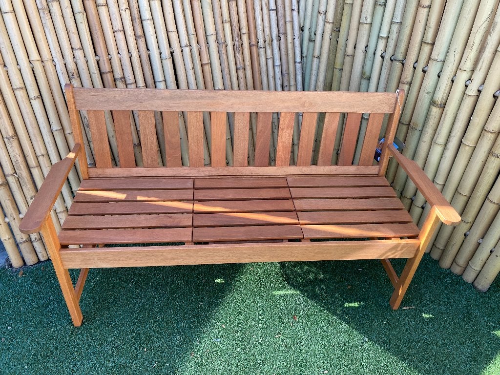Sens-Line tuinbank Nevada, afm. 150 x 61 x 86 cm, meranti, Tuin en Terras, Ophalen, S & S Import/Export, Info@sens-import.nl, Hout