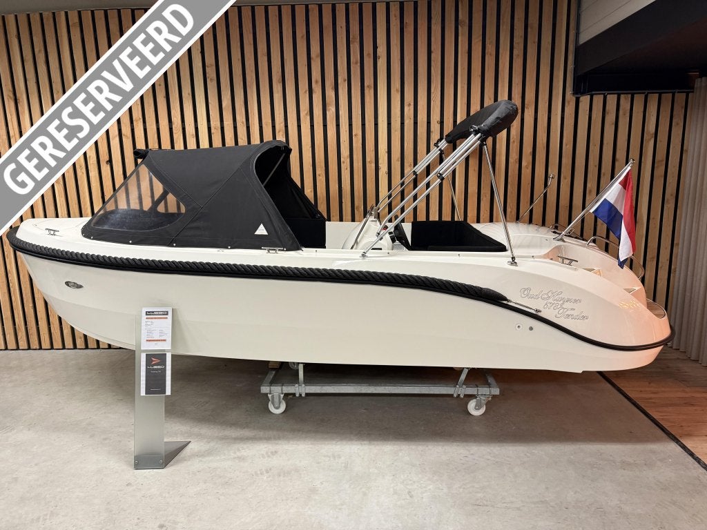 NwStaat OUD HUIJZER 578 DELUXE '30PK HONDA' BIMINI LED TEAK!