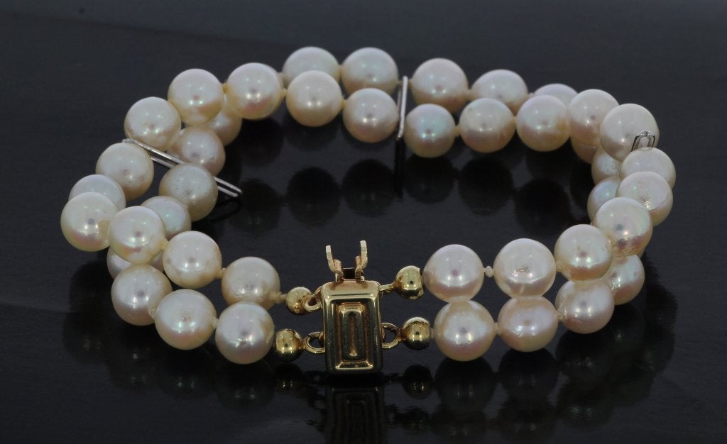 Parel fraaie armband 14k slot goud en sierstukken dames, Voordeelsieraden, Ophalen of Verzenden, Zo goed als nieuw, Met edelsteen