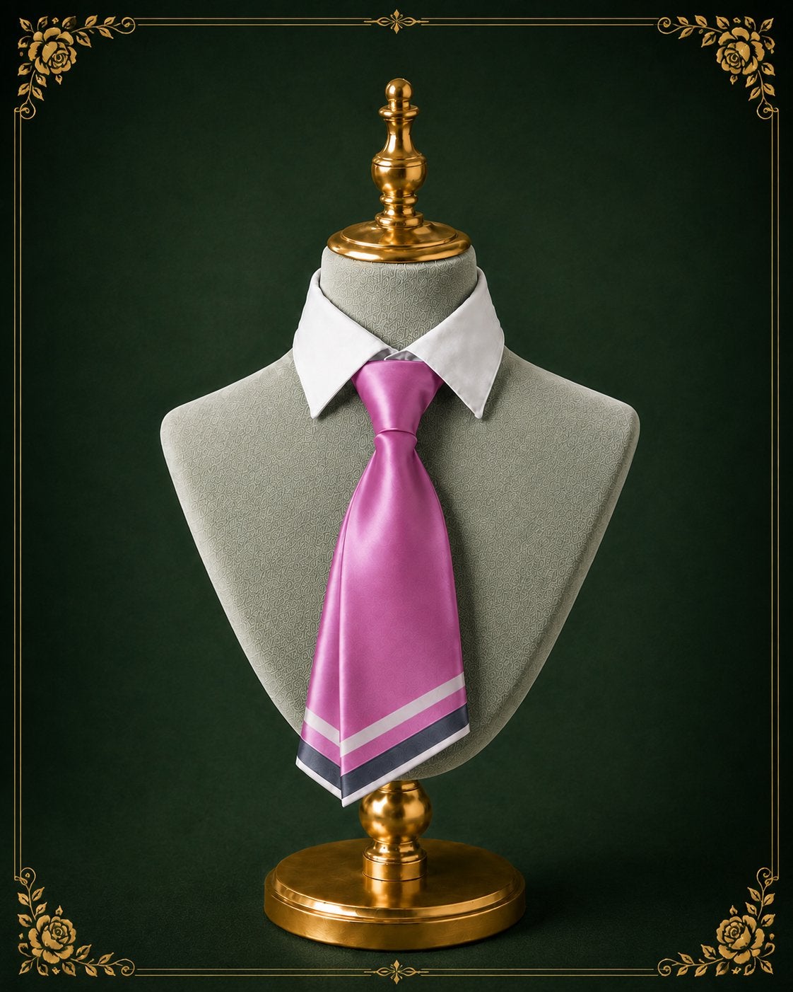 Elegante roze stropdas met patroon, Ophalen of Verzenden, Zo goed als nieuw, Roze, Met patroon