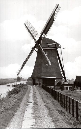 (ZH269) Ansichtkaart Goudriaan Goudriaanse molen 1977, Verzamelen, Ansichtkaarten | Nederland, Ophalen of Verzenden, 1960 tot 1980
