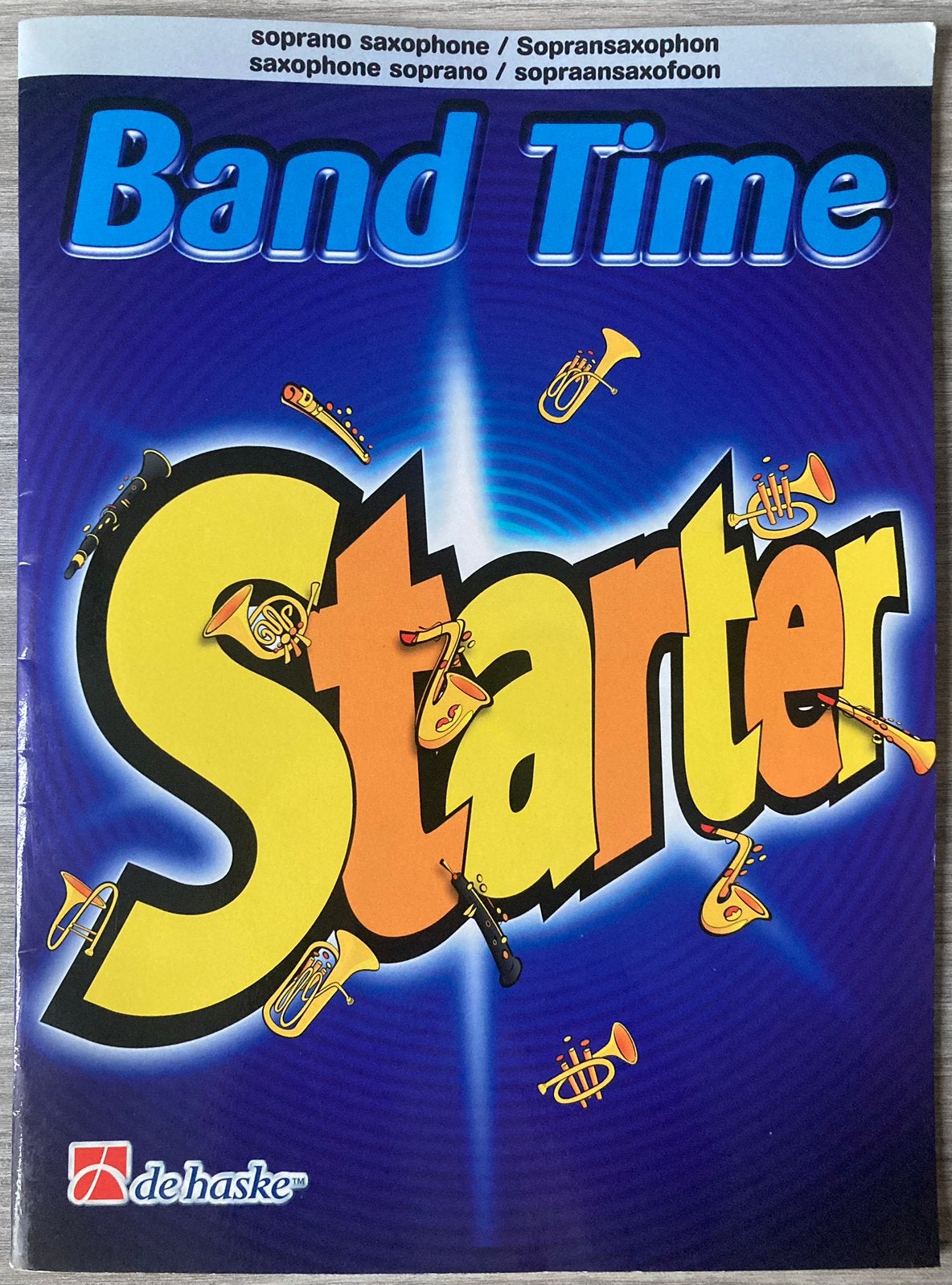 Band Time Starter Sopraansaxofoon - Jan de Haan, Ophalen of Verzenden, Zo goed als nieuw, Les of Cursus, Klassiek