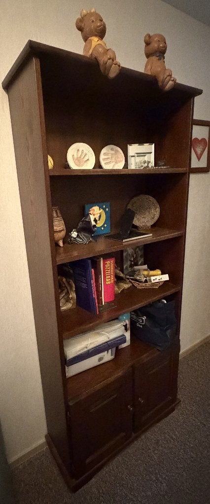 Eiken boekenkast 80 x 190 cm, Ophalen, Eikenhout, 50 tot 100 cm, 150 tot 200 cm