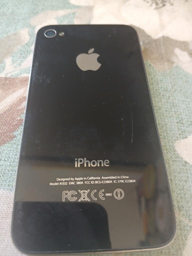 Apple iPhone 4 Zwart - Model A1332, Telecommunicatie, Mobiele telefoons | Apple iPhone, Gebruikt, Verzenden, Zwart, Zonder abonnement