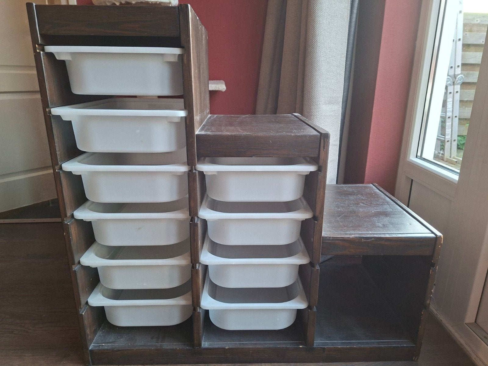 Stevige houten als Trofast kast, Ophalen, Gebruikt, 50 tot 100 cm, Minder dan 100 cm