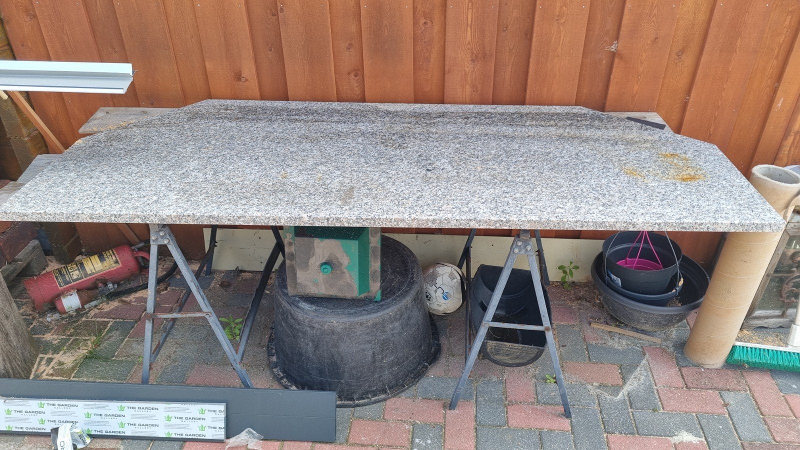 Graniet keuken/tafelblad, Huis en Inrichting, Keuken | Keukenelementen, Ophalen, Gebruikt, 50 tot 100 cm, Minder dan 100 cm