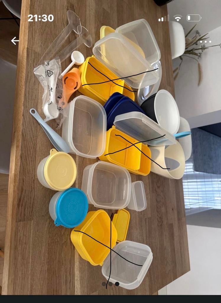 Tupperware opberg bakjes bewaarbakjes, Ophalen of Verzenden, Nieuw, Overige typen