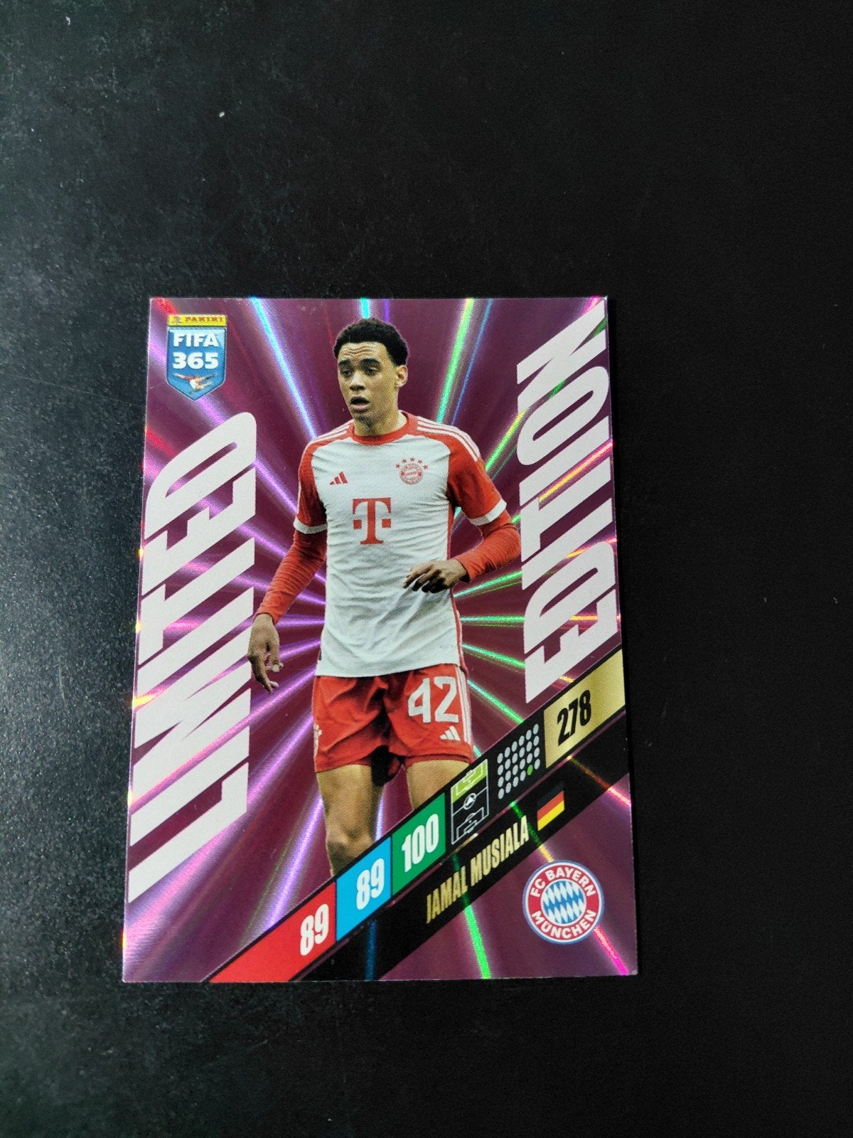 Jamal musiala (bayern munchen) limited edition panini, Verzenden, Nieuw, Buitenlandse clubs, Poster, Plaatje of Sticker
