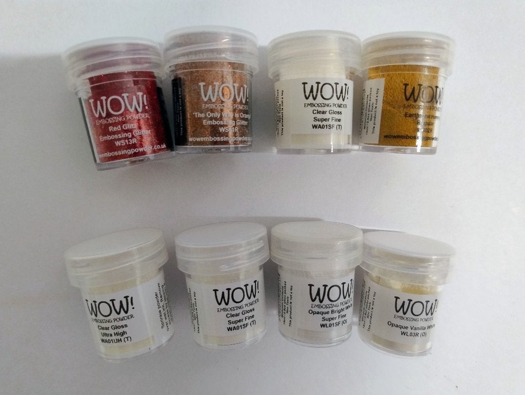 8 x WOW! Embossingpoeders, Ophalen of Verzenden, Zo goed als nieuw, Overige typen, Overige merken