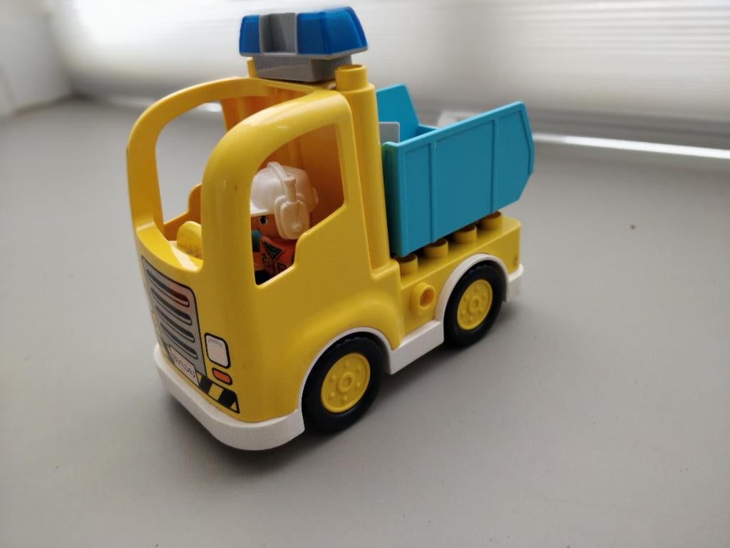 Lego Duplo wegwerkers, Ophalen, Zo goed als nieuw, Inclusief minifiguren, Duplo