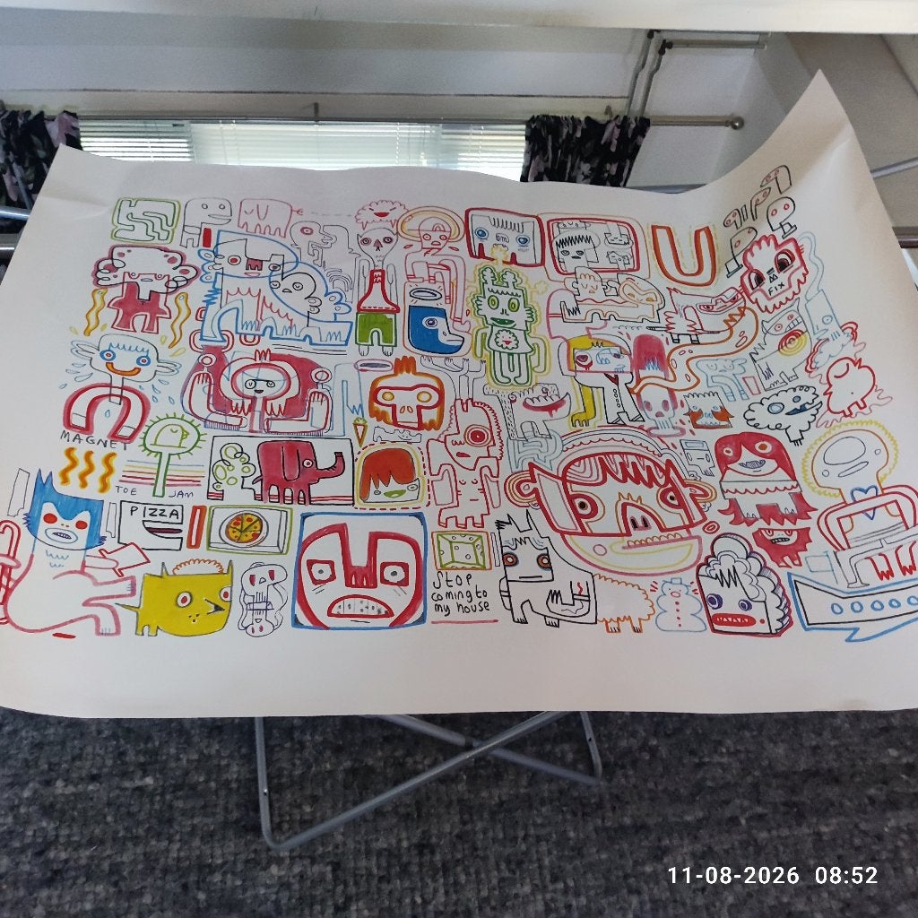 poster, Ophalen of Verzenden, Gebruikt, Deurposter of groter, Overige onderwerpen