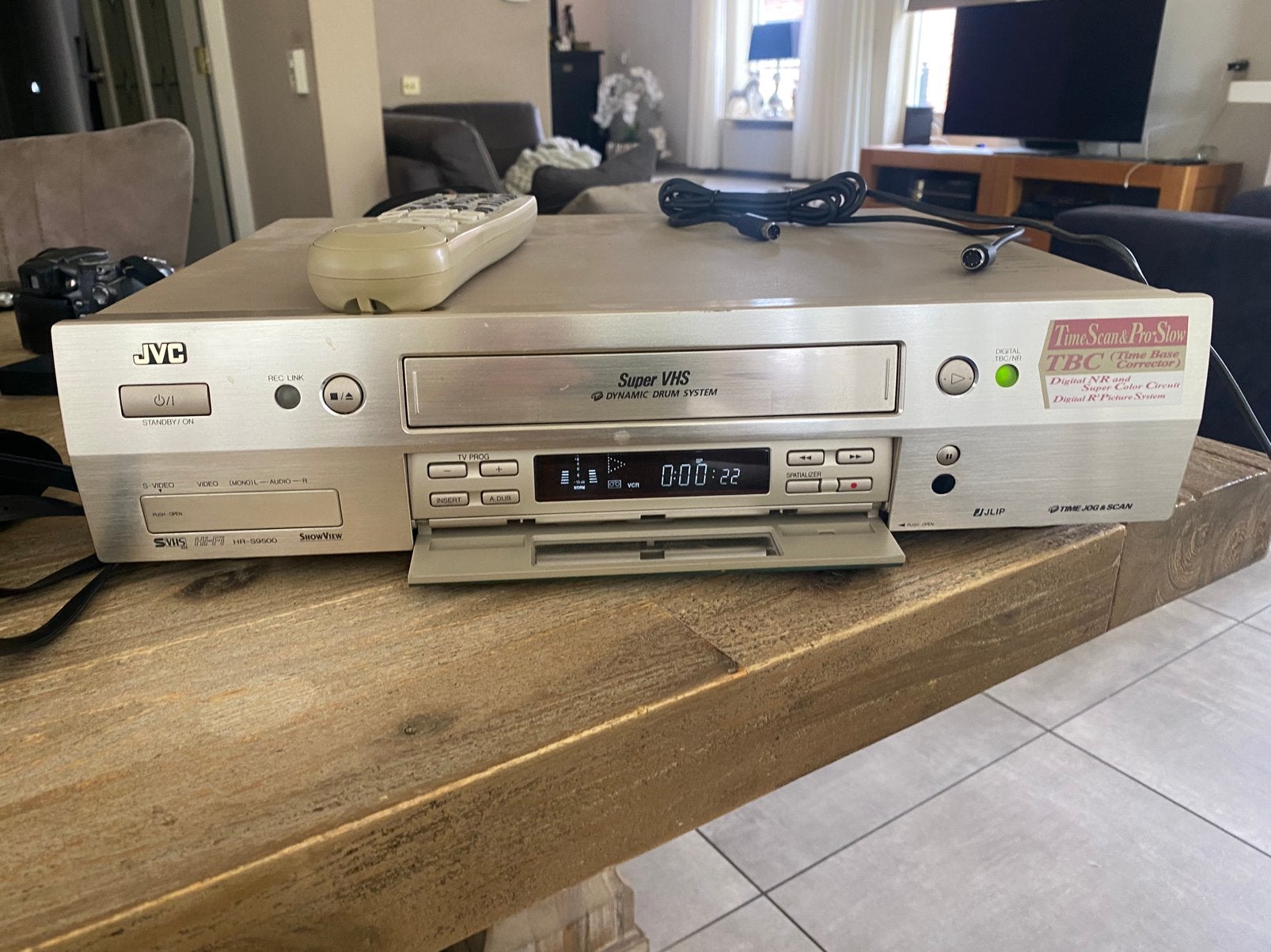 JVC HR S9500E high end Super VHS videospeler, Audio, Tv en Foto, Videospelers, Ophalen of Verzenden, Gebruikt, VHS-speler of -recorder
