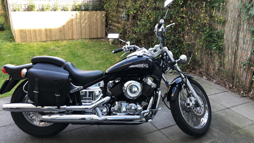 Yamaha Dragstar 650 Classic - Zwart, Goede Staat, Cardan-aandrijving, 2 cilinders, Chopper, Gebruikt