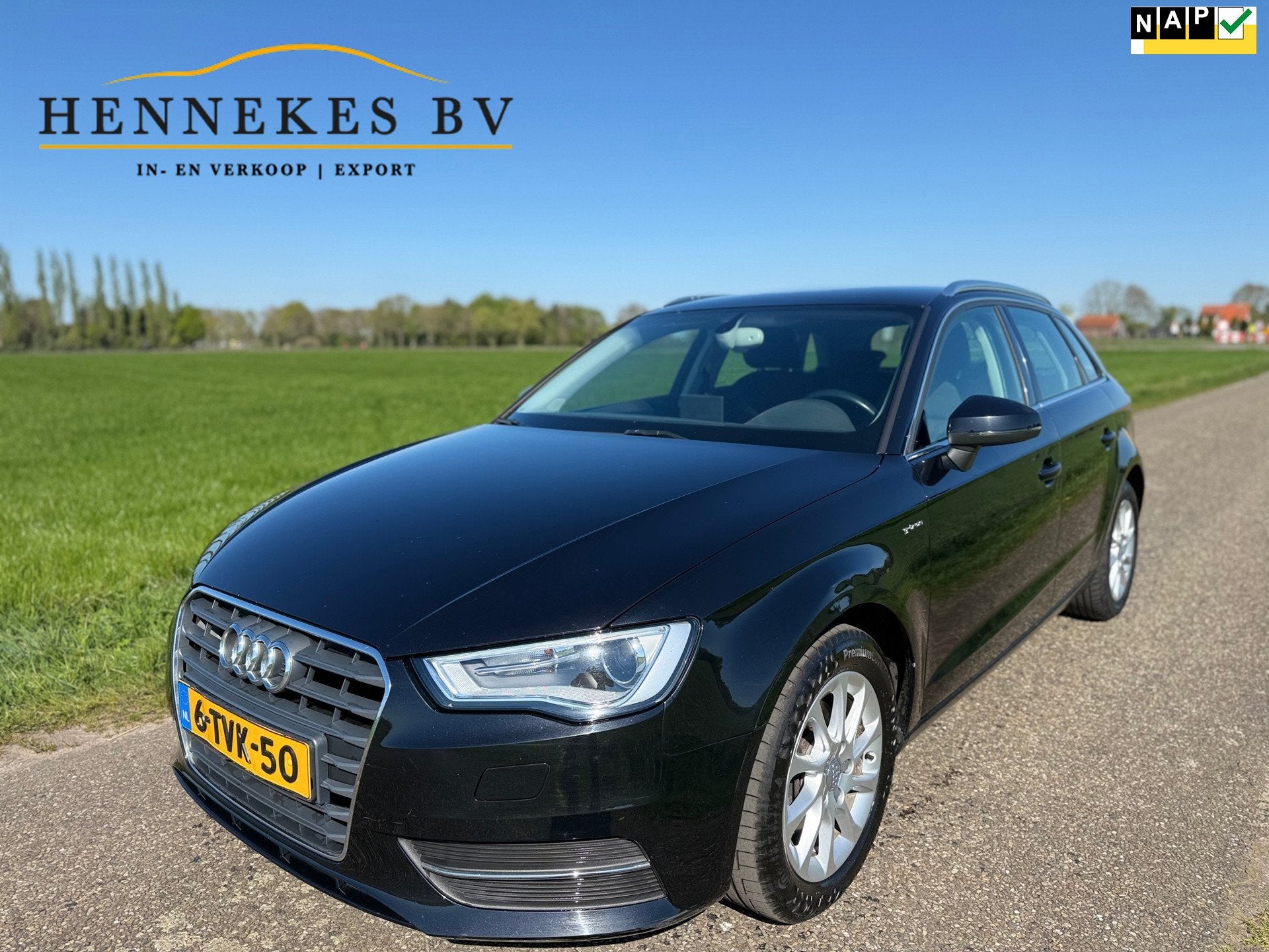 Audi A3 Sportback 1.4 TFSI Attraction Pro Line Plus g-tron, Auto's, Gebruikt, Euro 6, 4 cilinders, Zwart