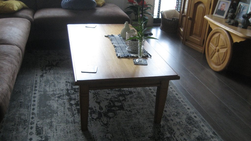 Salon tafel Blank eiken, Ophalen, Gebruikt, 100 tot 150 cm, Eikenhout