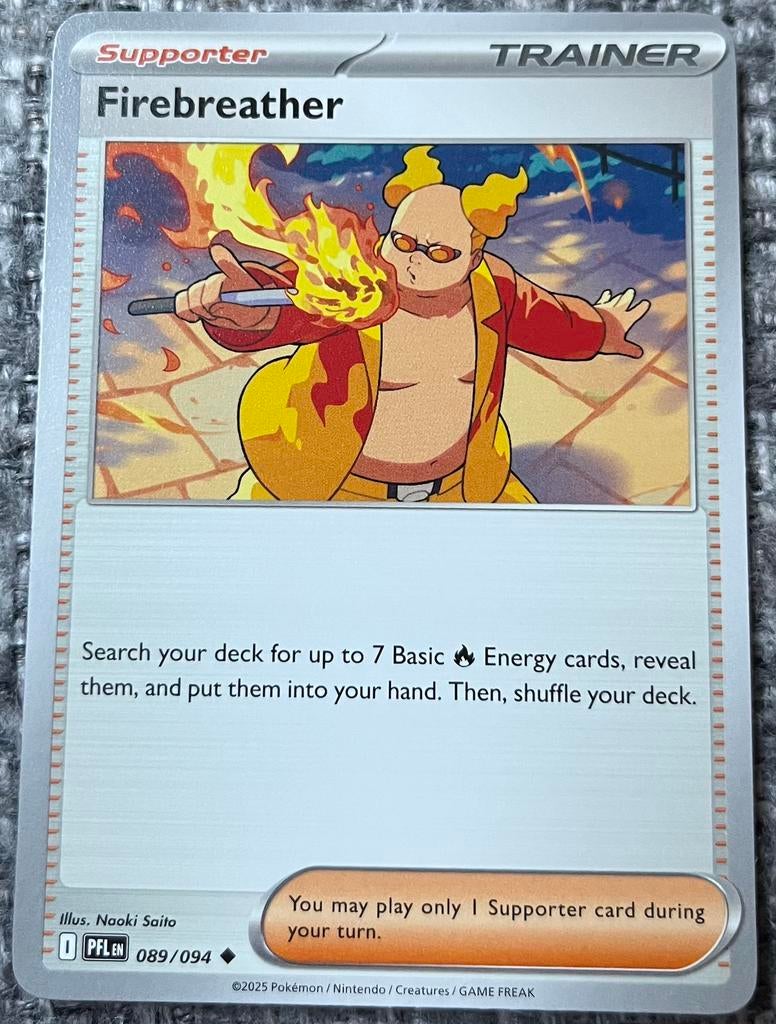Trainerkaart van Firebreather • Phantasmal Flames (089/094), Hobby en Vrije tijd, Verzenden, Nieuw, Losse kaart