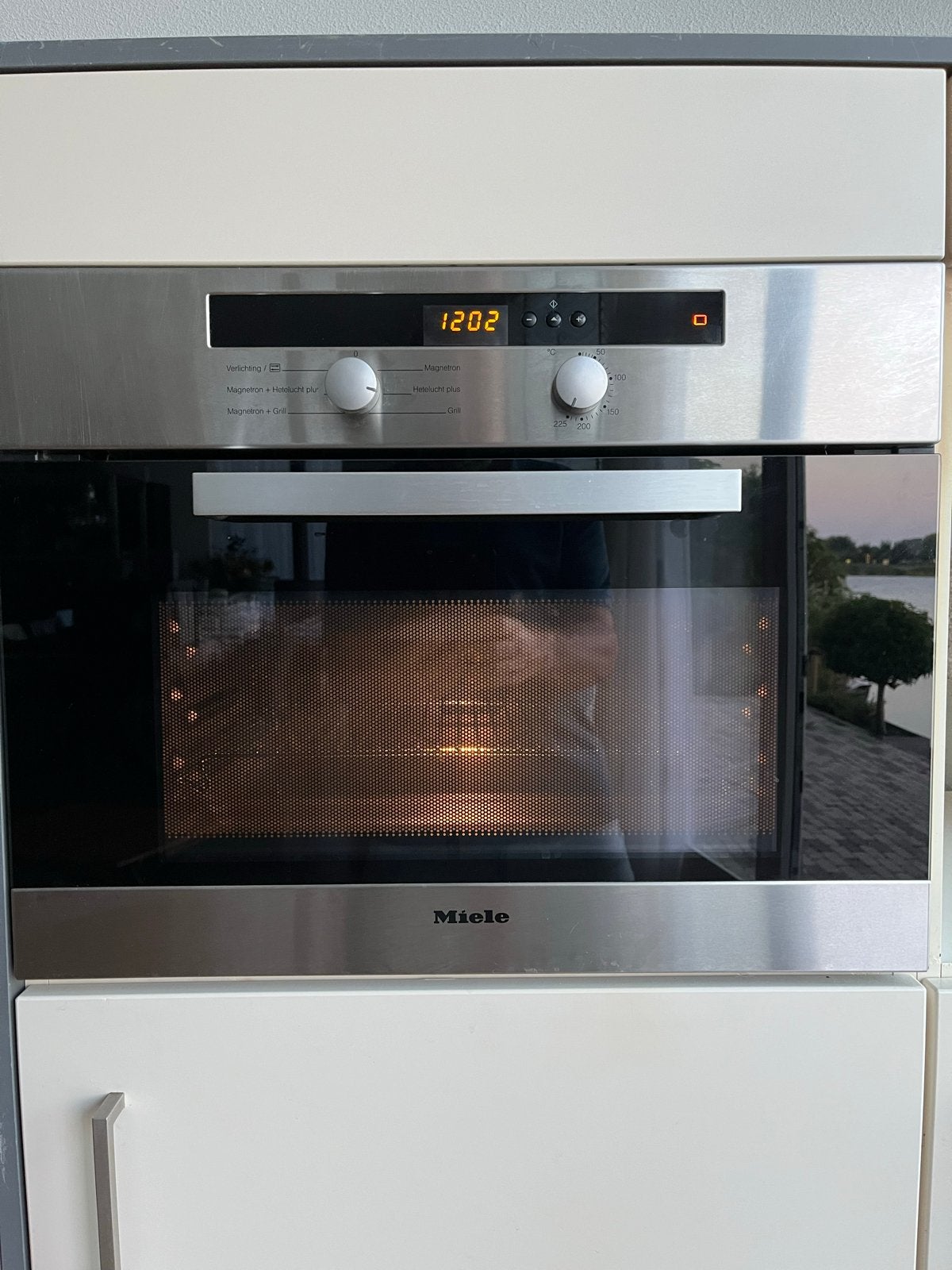 Miele Inbouw Combi-oven, Ophalen, 45 tot 50 cm, Hete lucht, Inbouw