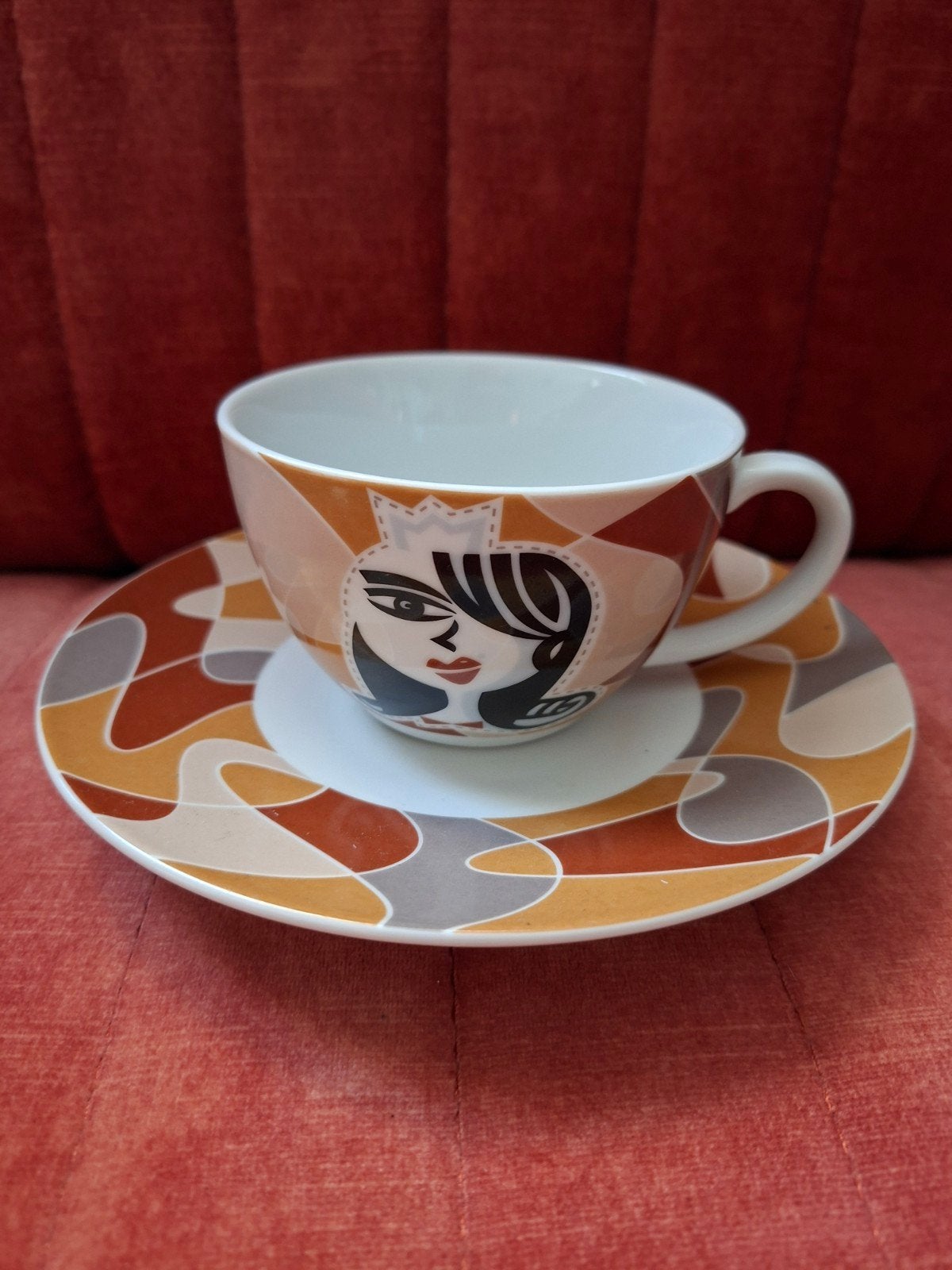 koffiekop en schotel Ritzenhoff, Huis en Inrichting, Keuken | Servies, Overige merken, Keramiek, Vintage, Ophalen of Verzenden