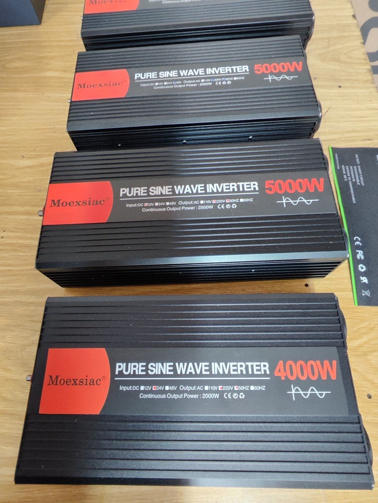 Inverter 12V / 24V / 48V naar 230V ac 4000W, 5000W, 6000W, Ophalen of Verzenden