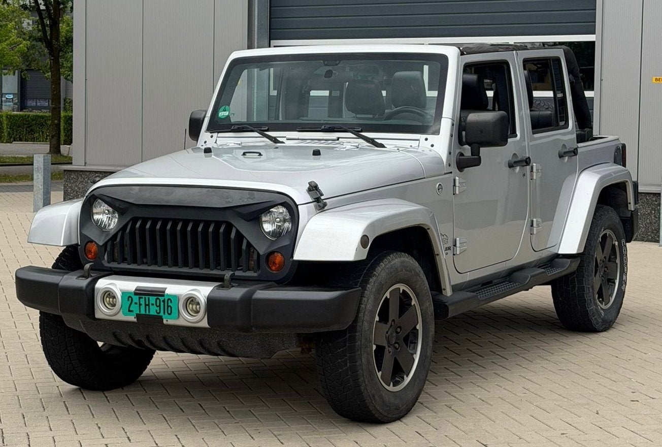 ‼️JEEP WRANGLER JK 3.6 V6 284PK SAHARA BLACK EDITION HARDTOP, USB, Euro 5, Zwart, 2000 kg
