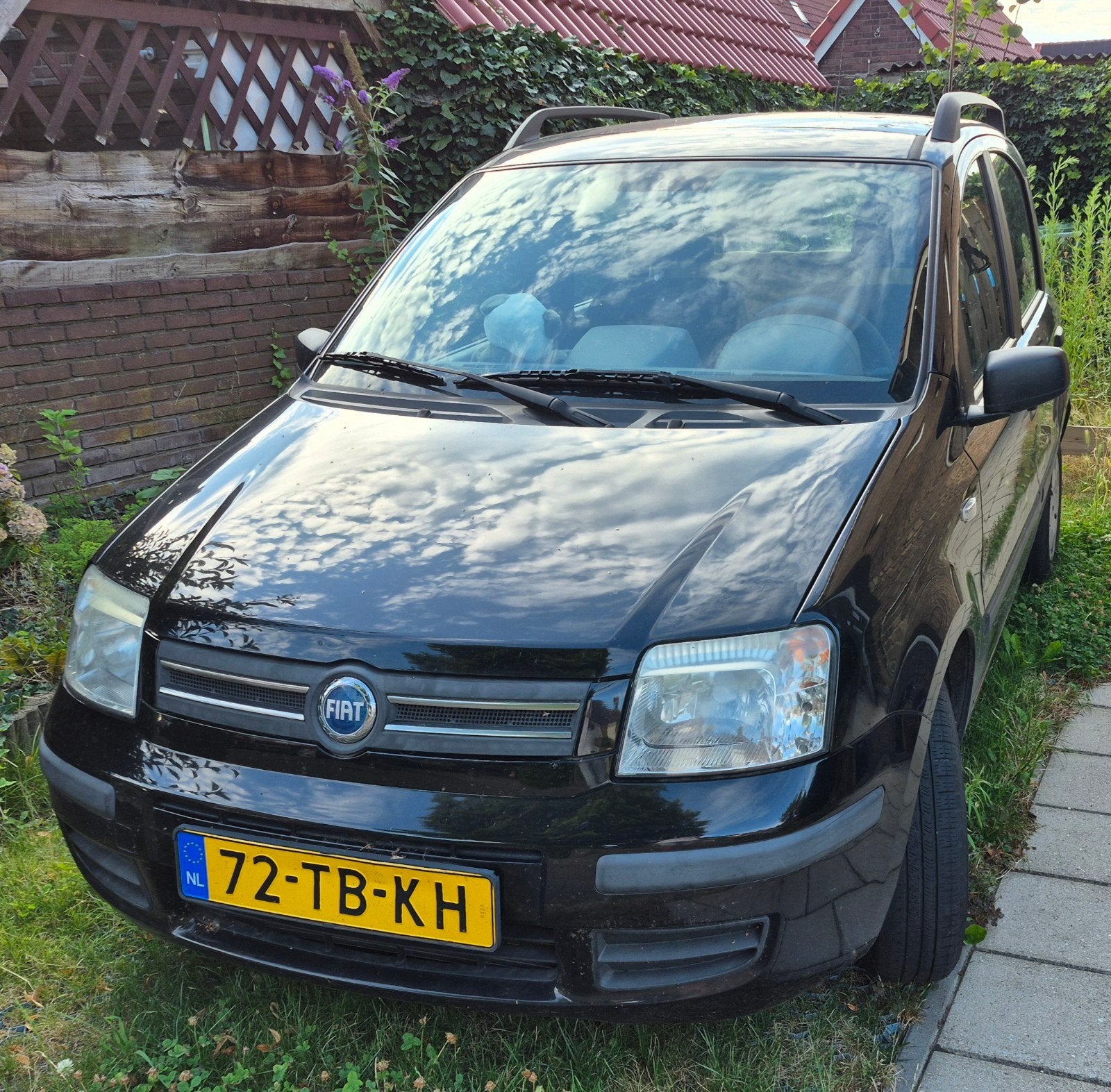 Fiat Panda 1.2, apk 07/2027, Auto's, Voorwielaandrijving, Stof, Zwart, Origineel Nederlands