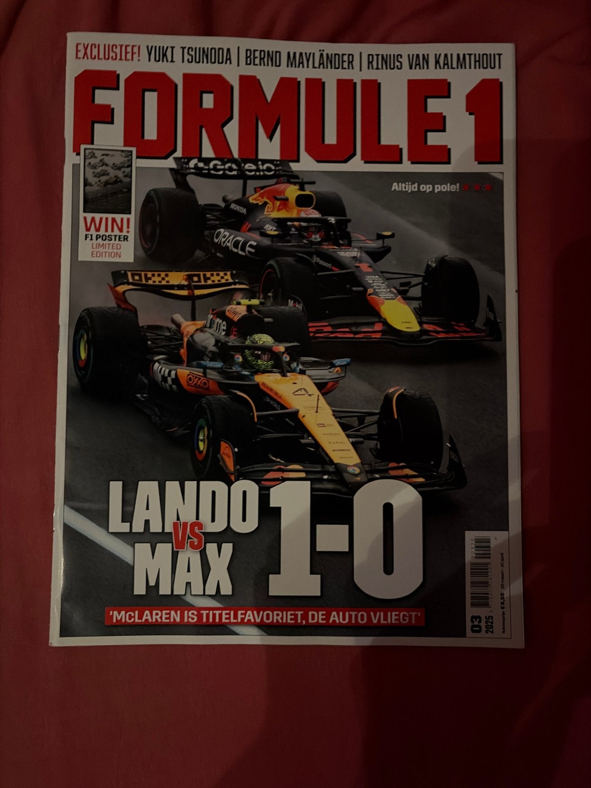 Formule 1 Magazine - Lando vs Max - Editie 03 2025, Boeken, Ophalen, Zo goed als nieuw, Overige typen