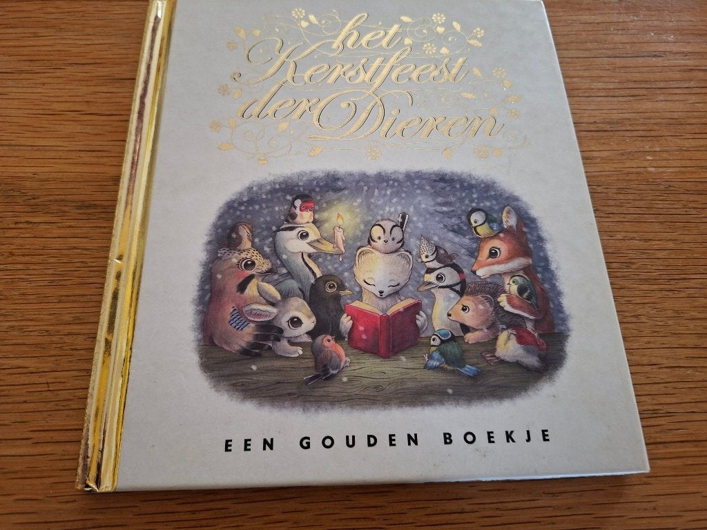 het Kerstfeest der Dieren, een gouden boekje, Boeken, Ophalen of Verzenden, Gouden boekje