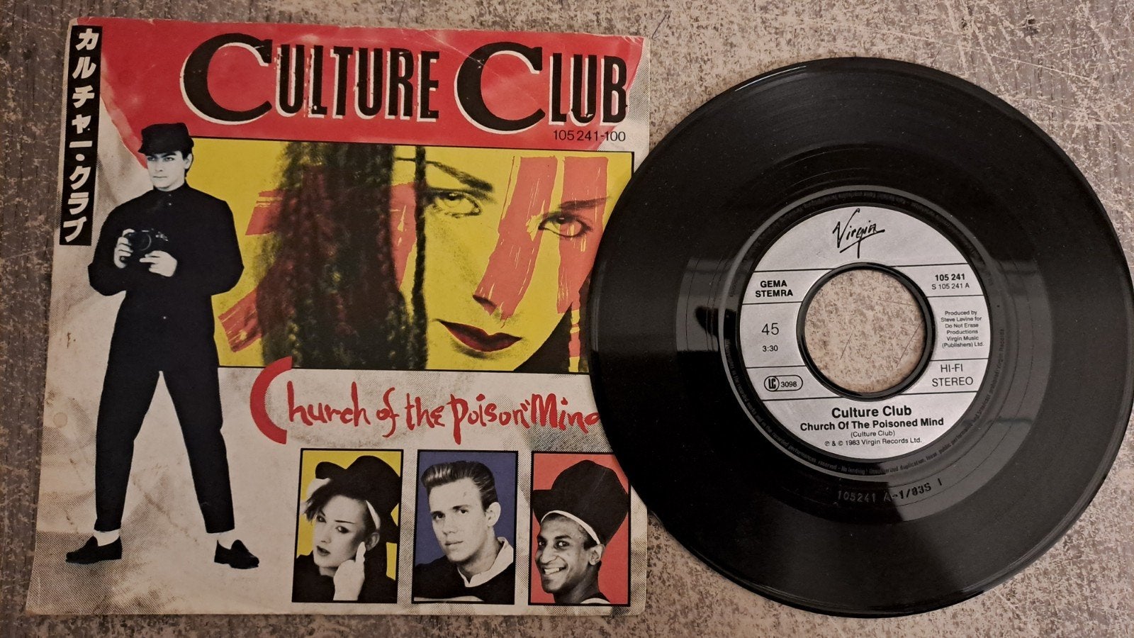 culture club  - church of the poisoned mind, Gebruikt, 7 inch, Pop, Fotohoes