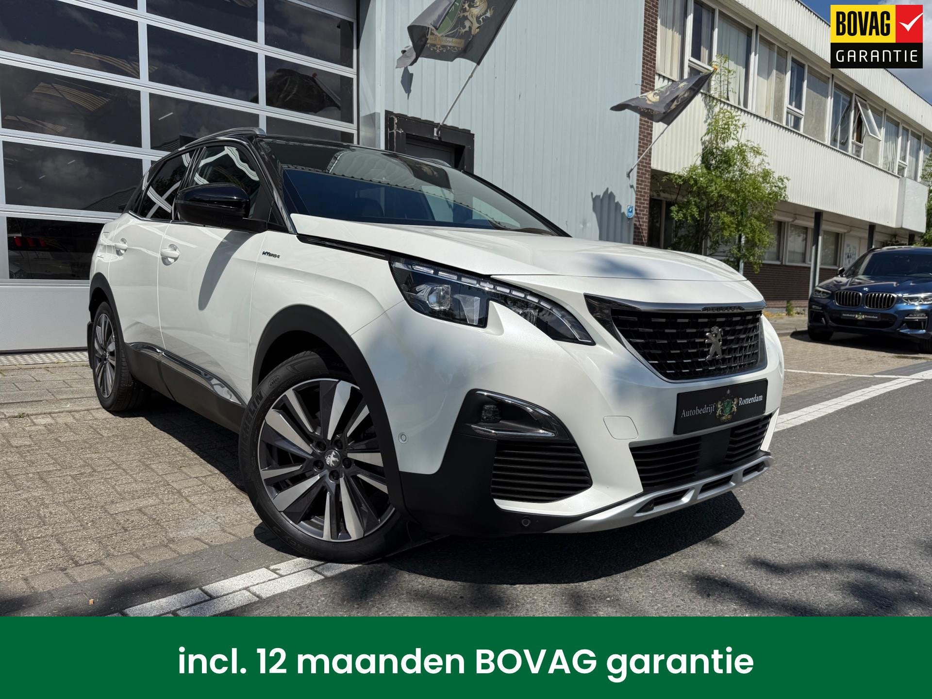Peugeot 3008 1.6 HYbrid4 300 GT 300PK LMV-19/NAVI/LEER/360º, 4 cilinders, Wit, Bedrijf, Vierwielaandrijving