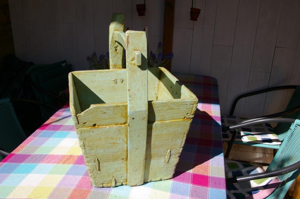 Houten originele Franse plukbak druivenbak, Ophalen of Verzenden