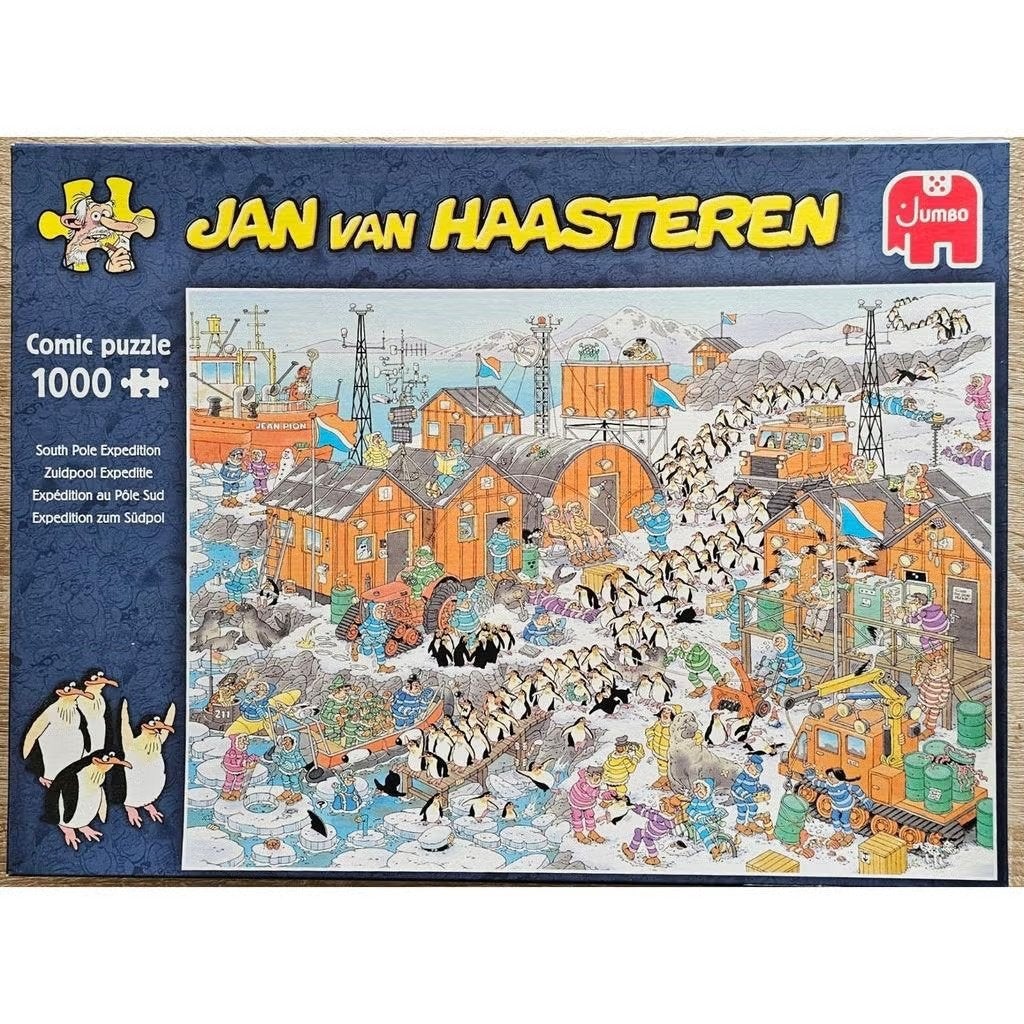 Jan van Haasteren - Zuidpool Expeditie - (1000 stuks), Ophalen of Verzenden, 500 t/m 1500 stukjes, Gebruikt, Legpuzzel